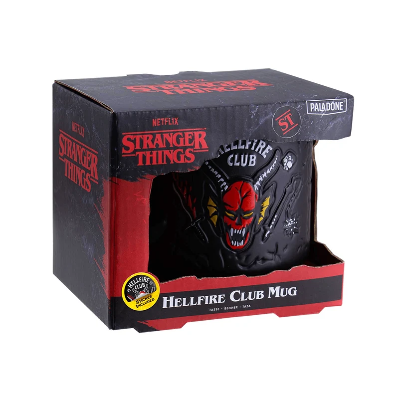 Stranger Things Taza con Relieve Hellfire Club 400 ml