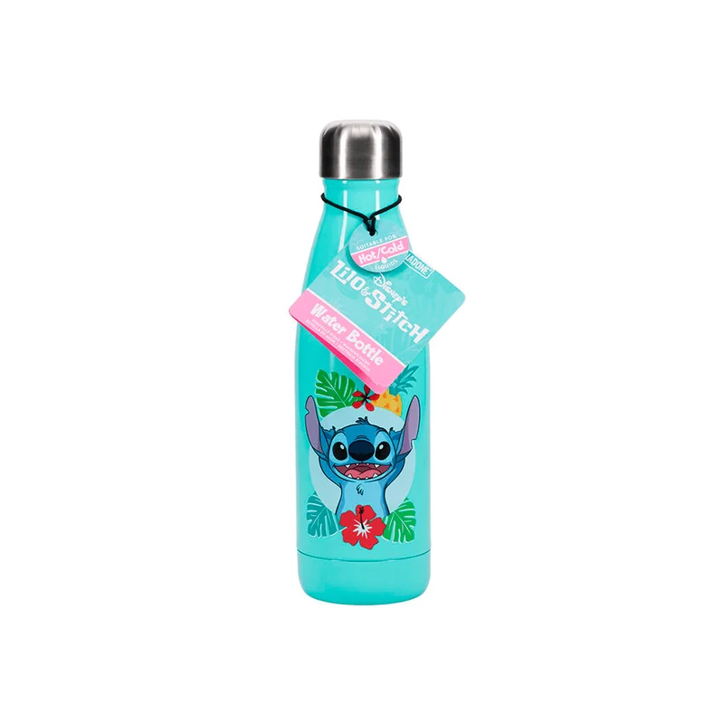 Botella de agua metálica Lilo & Stitch | ¡Mantén tus bebidas frescas con Stitch!