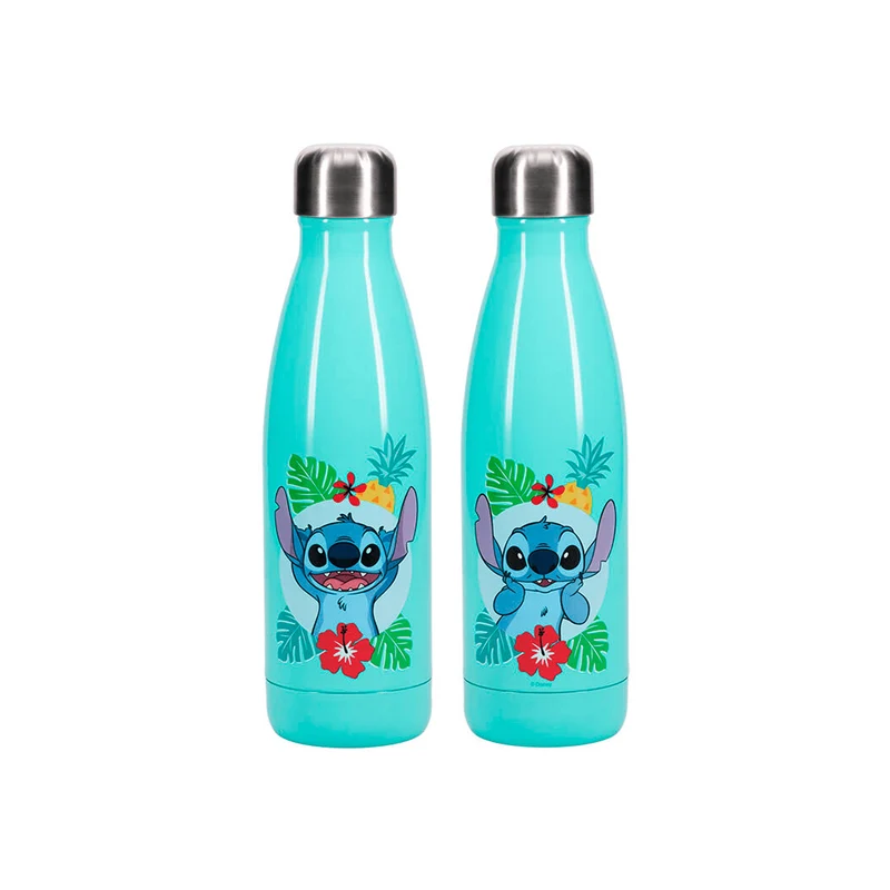 Botella de agua metálica Lilo & Stitch | ¡Mantén tus bebidas frescas con Stitch!