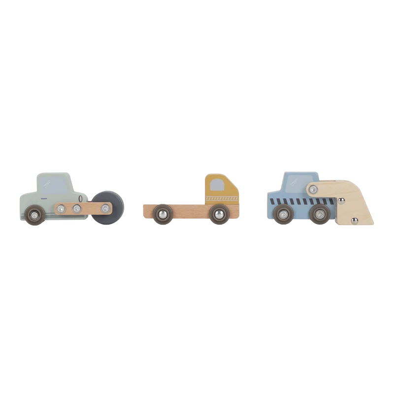Set Construcción con grúa FSC · Little Dutch