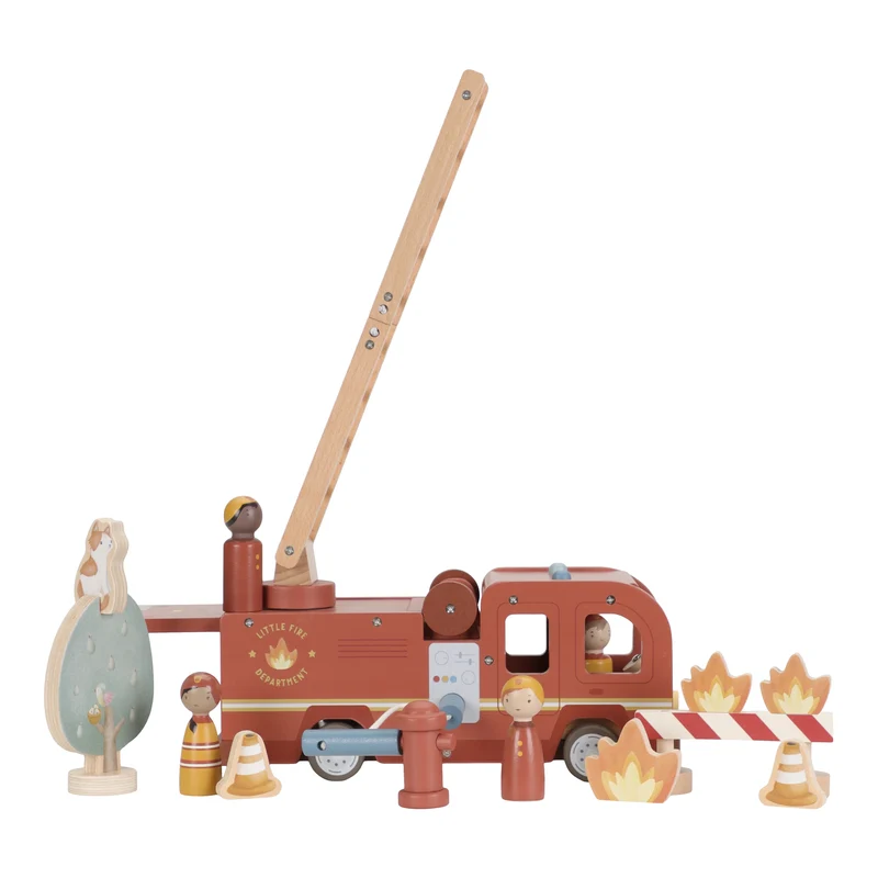 Set Bomberos con camión FSC · Little Dutch