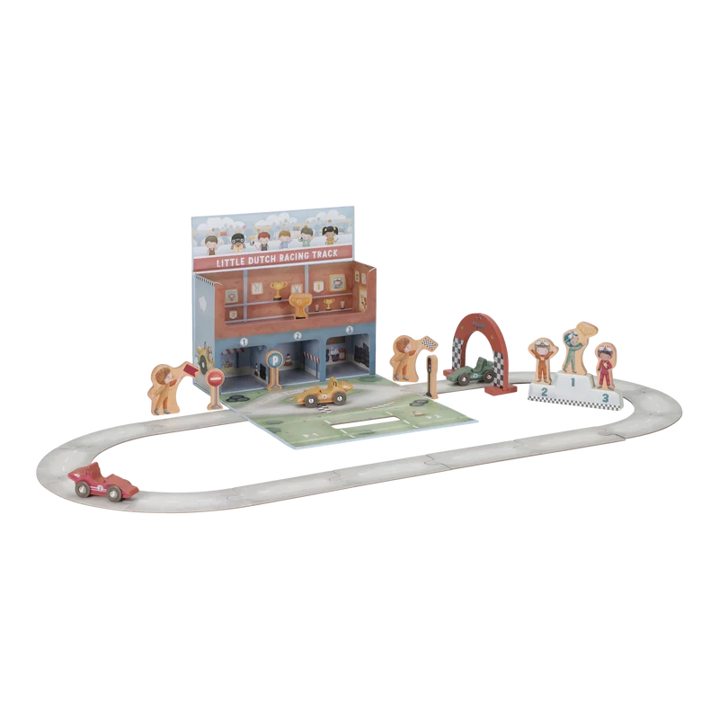 Caja de juego con Pista de Carreras · Little Dutch