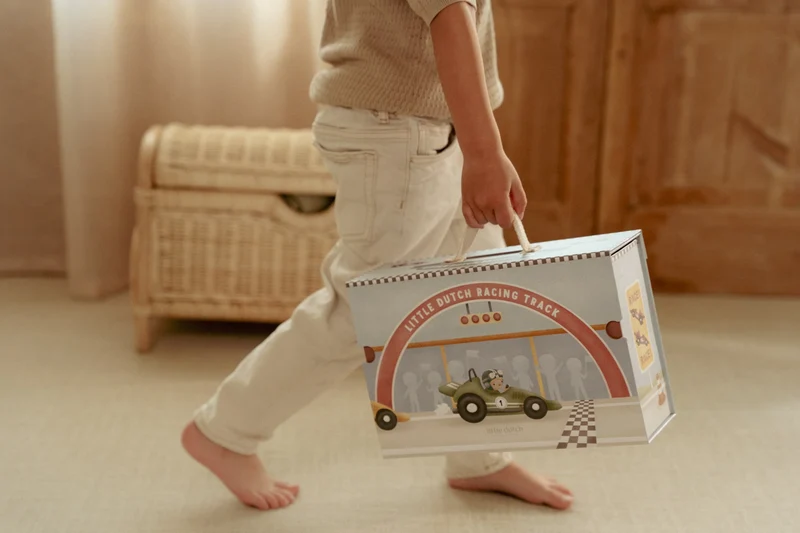 Caja de juego con Pista de Carreras · Little Dutch