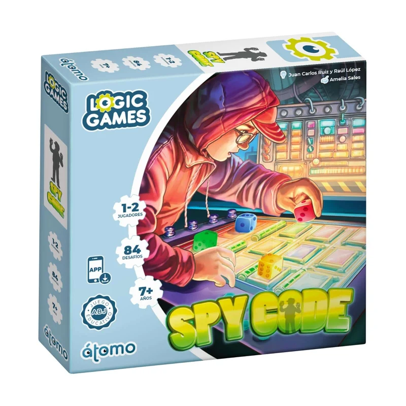 Spy Code - Juego de mesa - Atomo - 2 jugadores - 7+ años - 5-10 min
