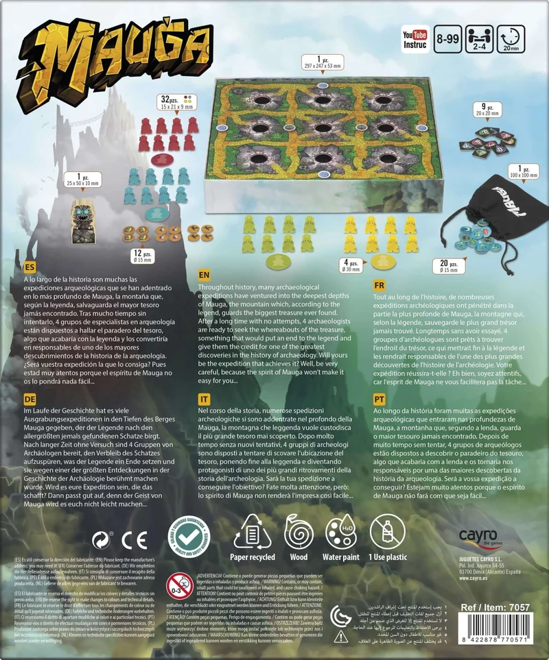 Mauga - Juego de mesa - Cayro - 2-4 jugadores - 8+ años - 20 min