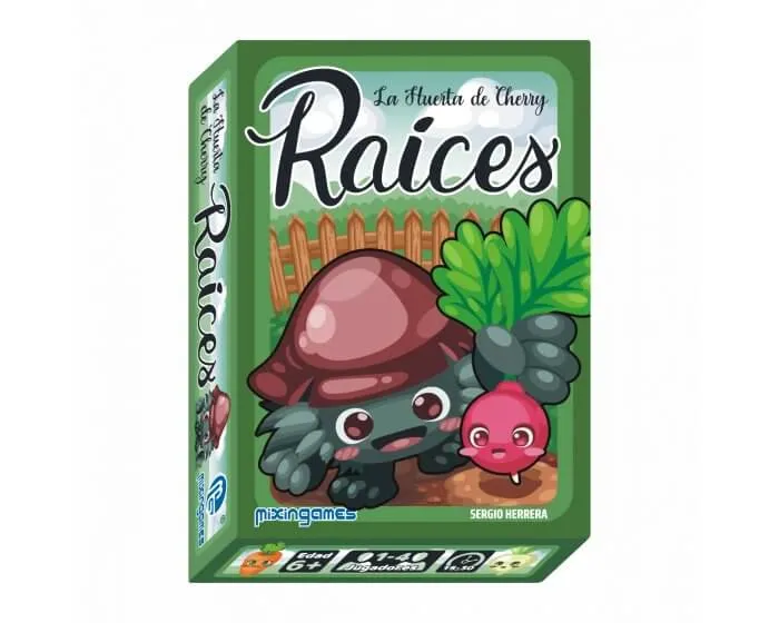 Raices La Huerta de Cherry - Juego de mesa - Mixin Games - 1-4 jugadores - 6+ años - 15-30 min