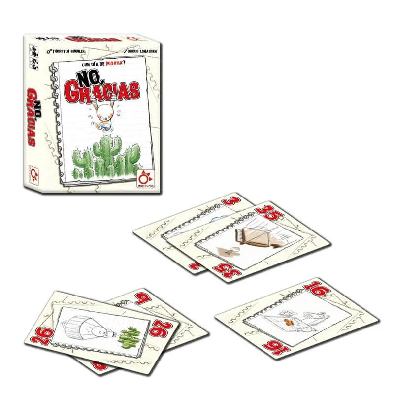 No, gracias - Juego de mesa - Mercurio - 3-7 jugadores - 8+ años - 20 min
