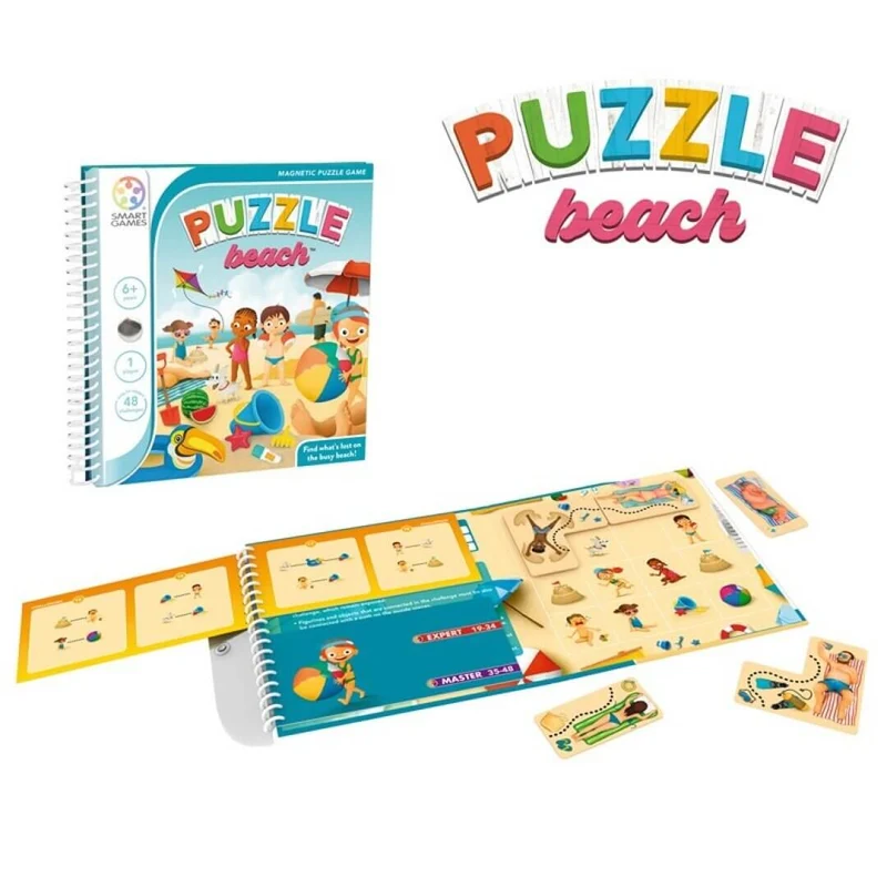 Puzzle Beach - Juego de mesa - SmartGames - 1 jugador - 6+ años - 10 min