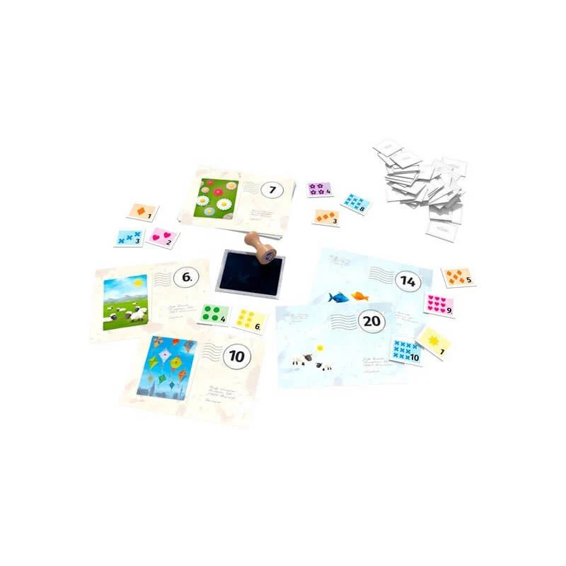 Plumilla Postal - Juego de mesa - Haba - 2-4 jugadores - 5+ años - 10 min