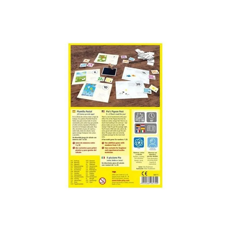 Plumilla Postal - Juego de mesa - Haba - 2-4 jugadores - 5+ años - 10 min