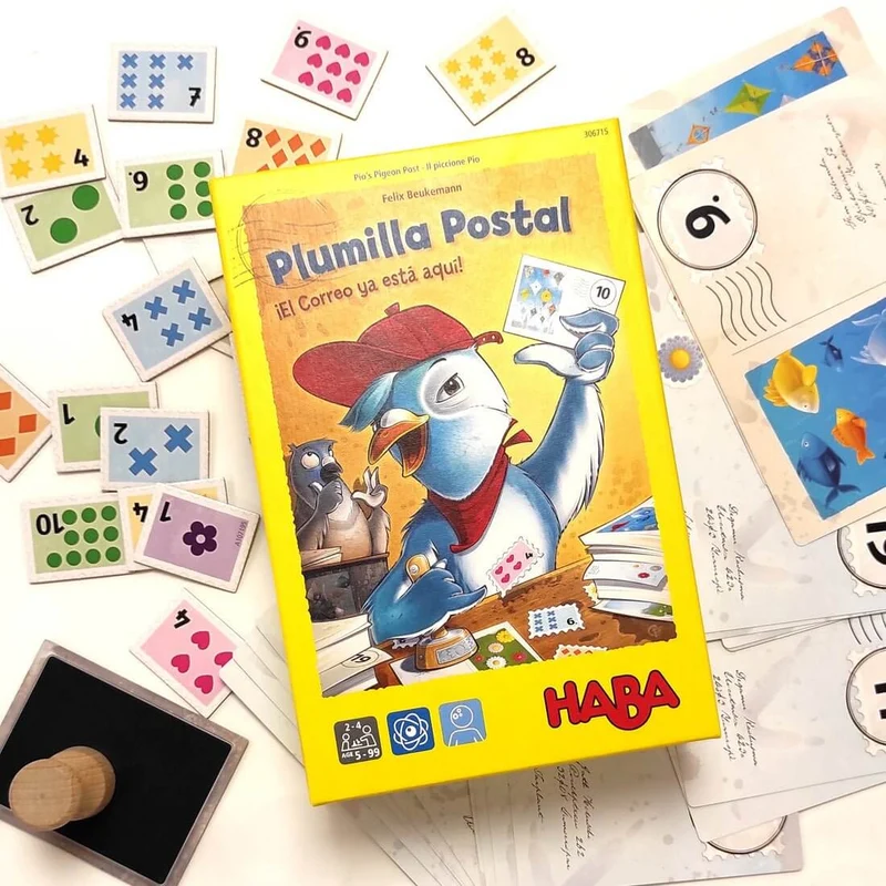 Plumilla Postal - Juego de mesa - Haba - 2-4 jugadores - 5+ años - 10 min