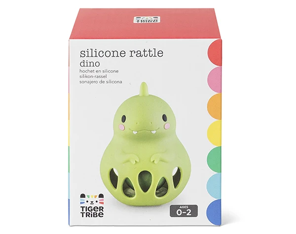 Sonajero silicona Dino · Tiger Tribe
