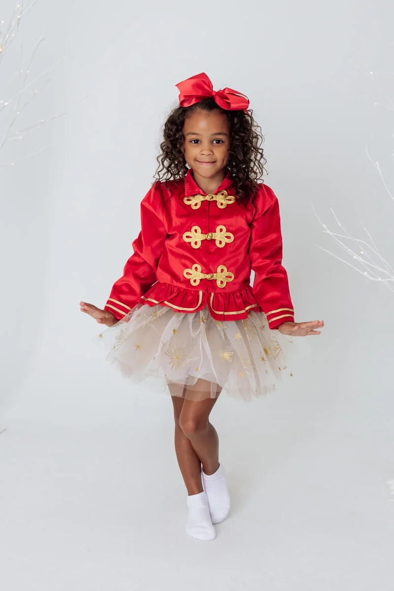 Tutú Sparkle Star White Gold 4-6 años - Great Pretenders