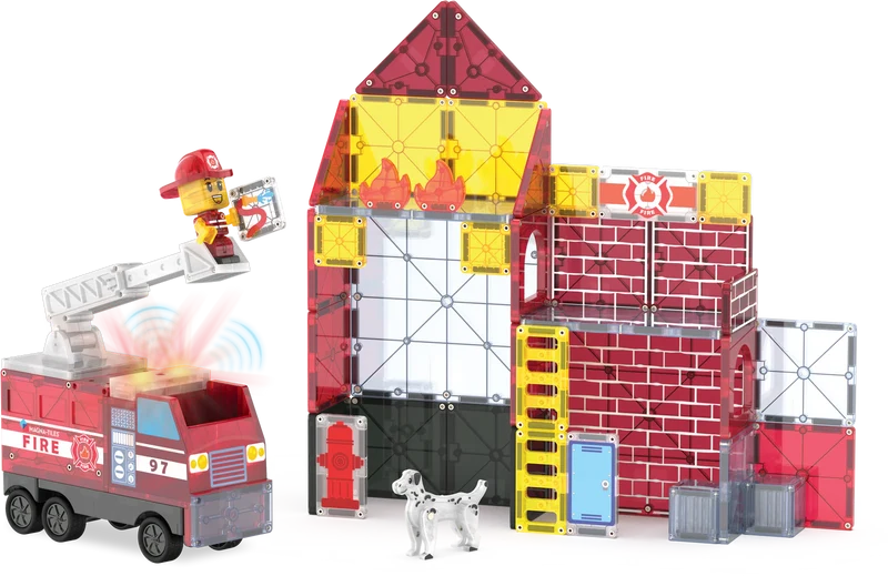 Magna-T Fire Station Set 50 piezas