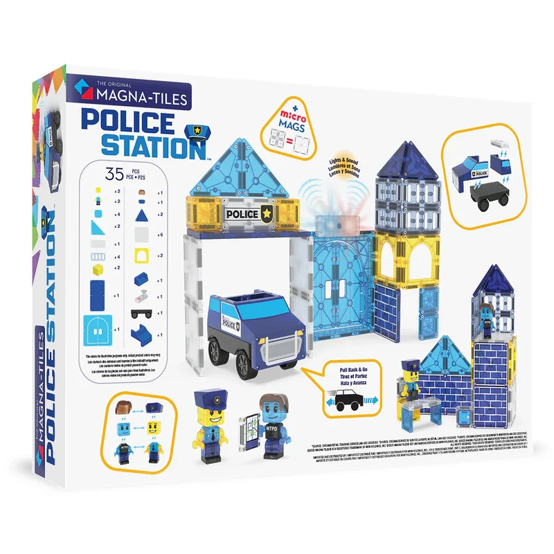 Magna-T Police Station Set 35 piezas