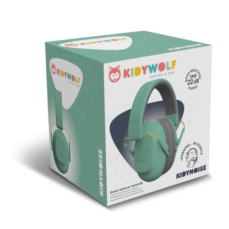Kidynoise Auriculares cancelación ruido Verde · Kidywolf