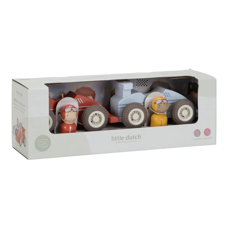 Set de coches de carreras con retroceso · Little Dutch