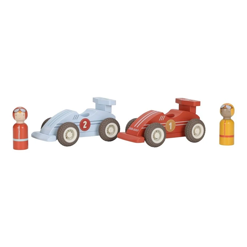 Set de coches de carreras con retroceso · Little Dutch