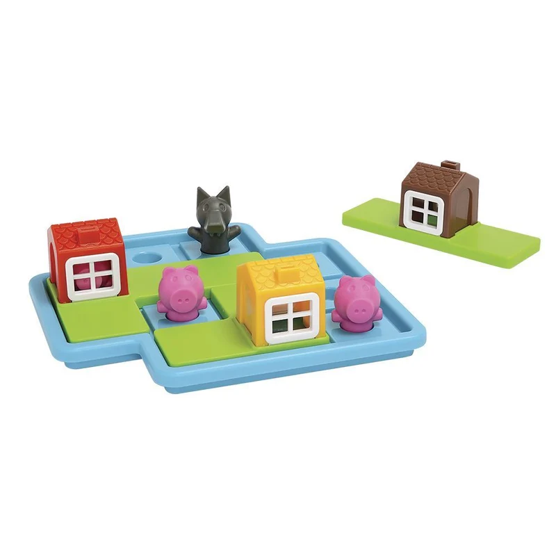 Los Tres Cerditos Deluxe - Juego de mesa - SmartGames - 1 jugador - 3+ años - 10 min