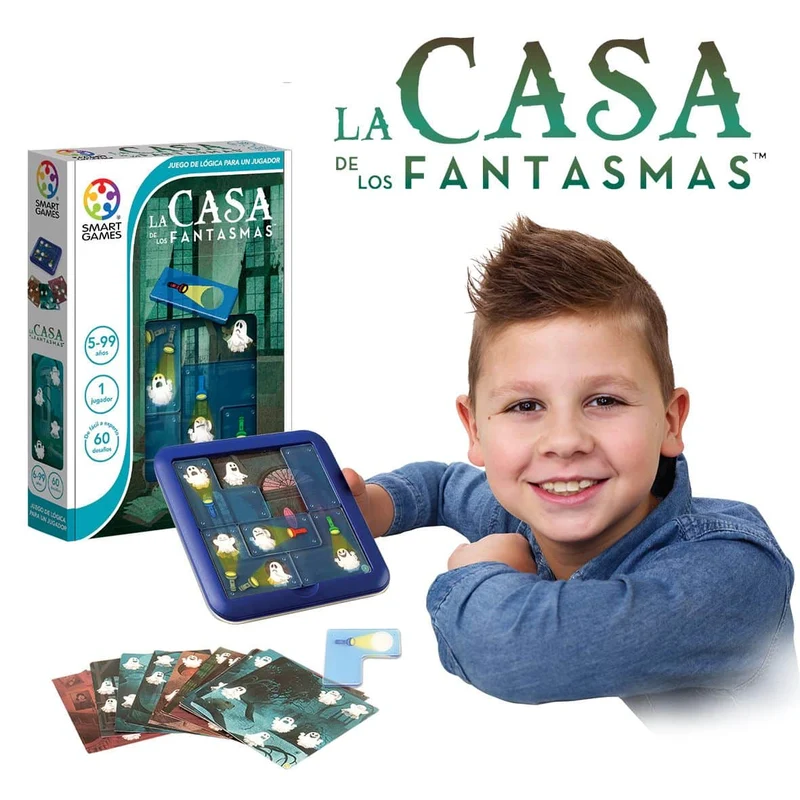 La Casa de los fantasmas - Juego de mesa - SmartGames - 1 jugador - 6+ años - 10 min