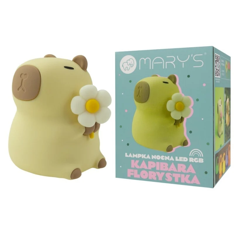 Lámpara de noche LED RGB Capibara Florista