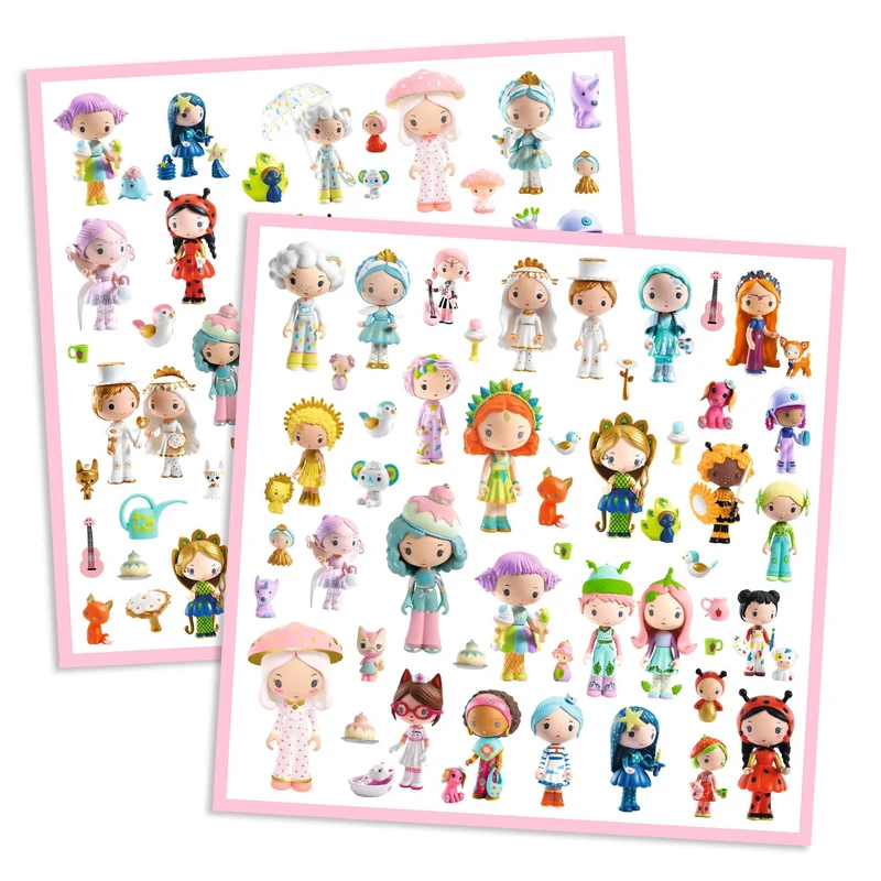 Pegatinas El pequeño mundo de las Tinyly · Djeco