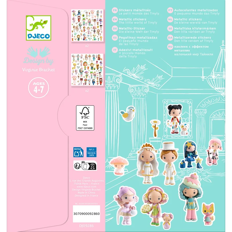 Pegatinas El pequeño mundo de las Tinyly · Djeco