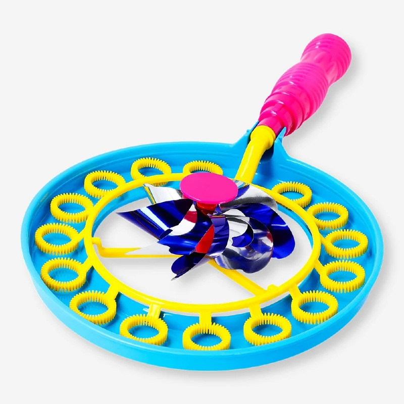 Soap bubble wand - Fan with pinwheel