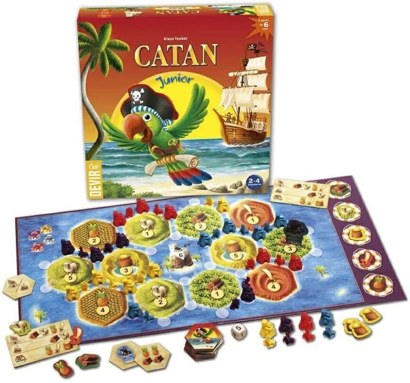 Catan Junior - Juego de mesa - Devir - 2-4 jugadores - 6+ años - 30 min