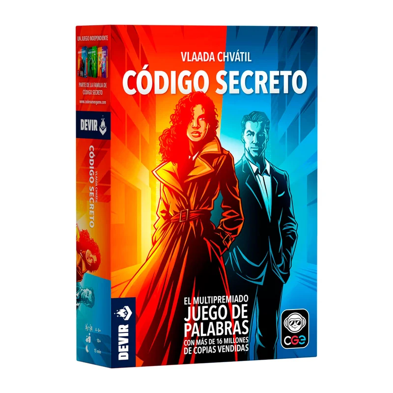 Código Secreto - Juego de mesa - Devir - 2-8 jugadores - 14+ años - 15 min