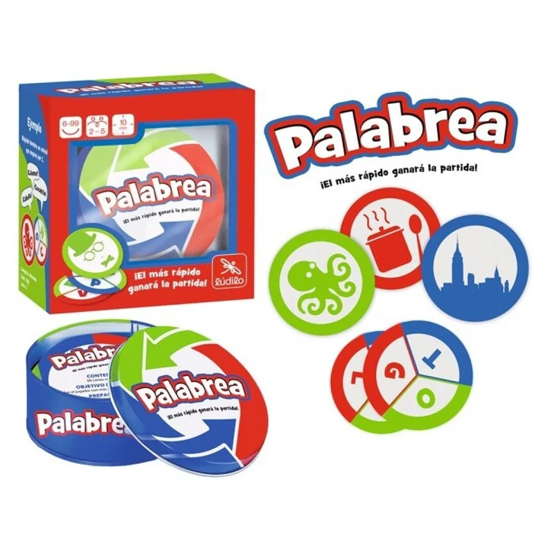 Palabrea - Juego de mesa - Ludilo - 2-5 jugadores - 6+ años - 15 min