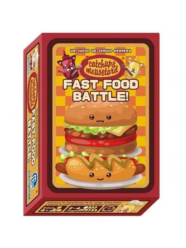 Catchup & Mousetard Fast Food Battle ! - Juego de mesa - Mixin Games - 2-4 jugadores - 8+ años - 20-40 min