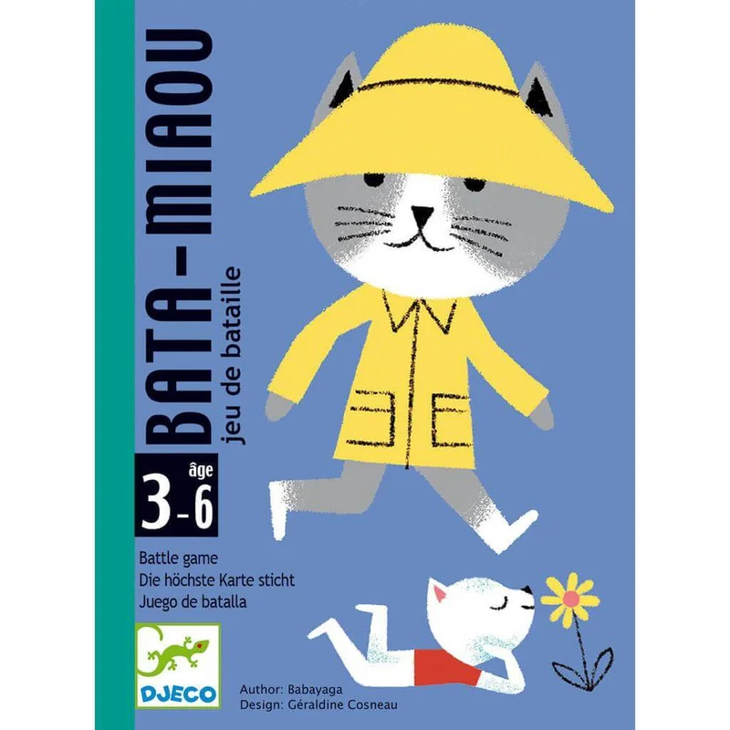 Bata Miaou - Juego de mesa - Djeco - 2-4 jugadores - 3+ años - 10 min