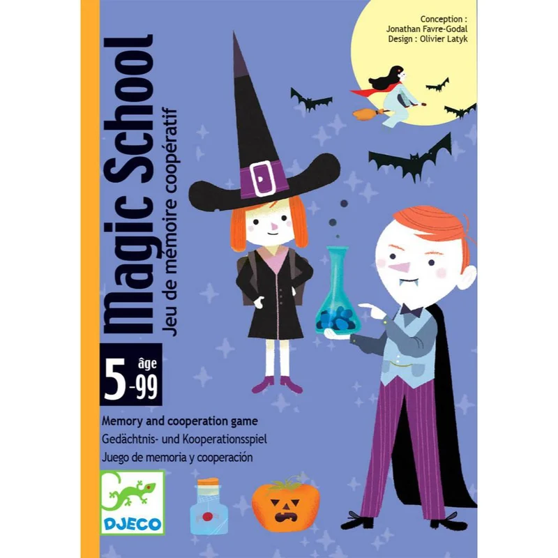 Magic school - Juego de mesa - Djeco - 1-6 jugadores - 5+ años - 10 min