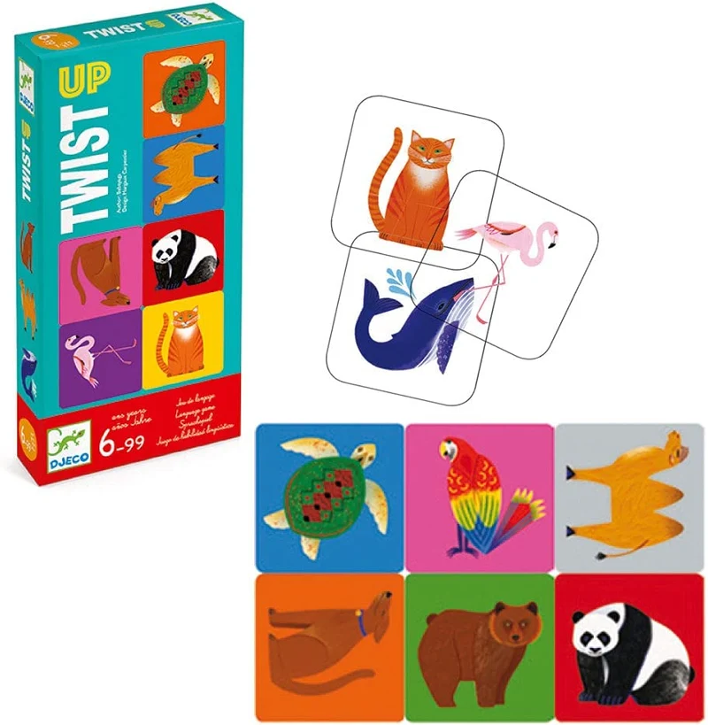 Twist up - Juego de mesa - Djeco - 4-6 jugadores - 6+ años - 15 min