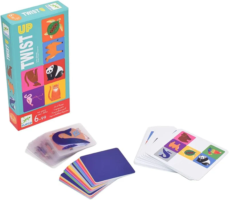 Twist up - Juego de mesa - Djeco - 4-6 jugadores - 6+ años - 15 min