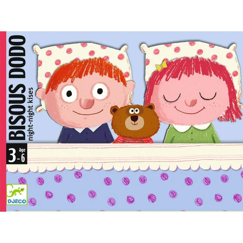 Bisous Dodo - Juego de mesa - Djeco - 2 jugadores - 3+ años - 10 min