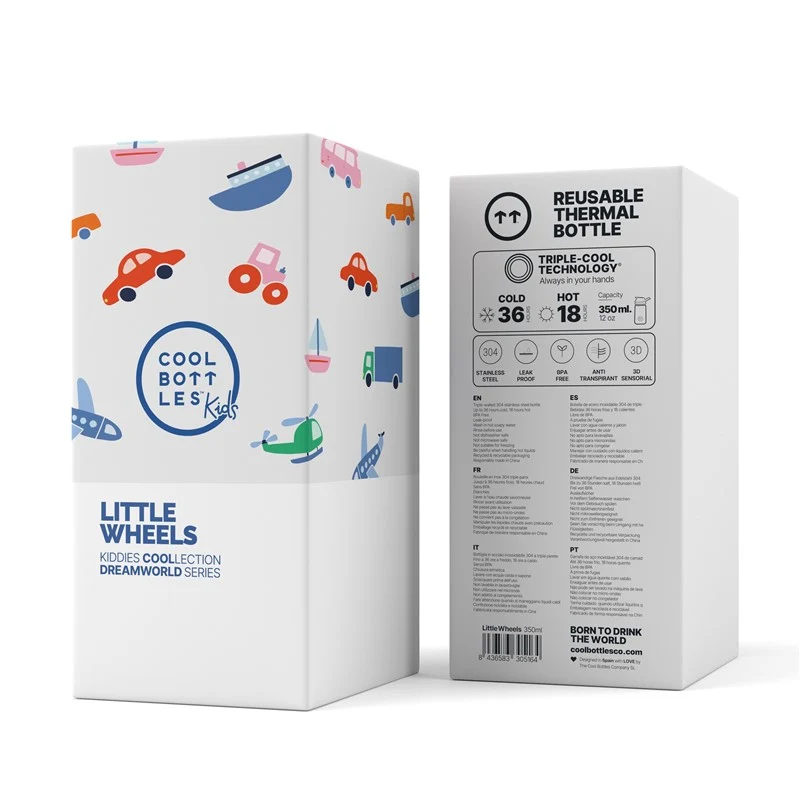 The Kiddie Bottle - Little Wheels 350ml · Cool Bottles