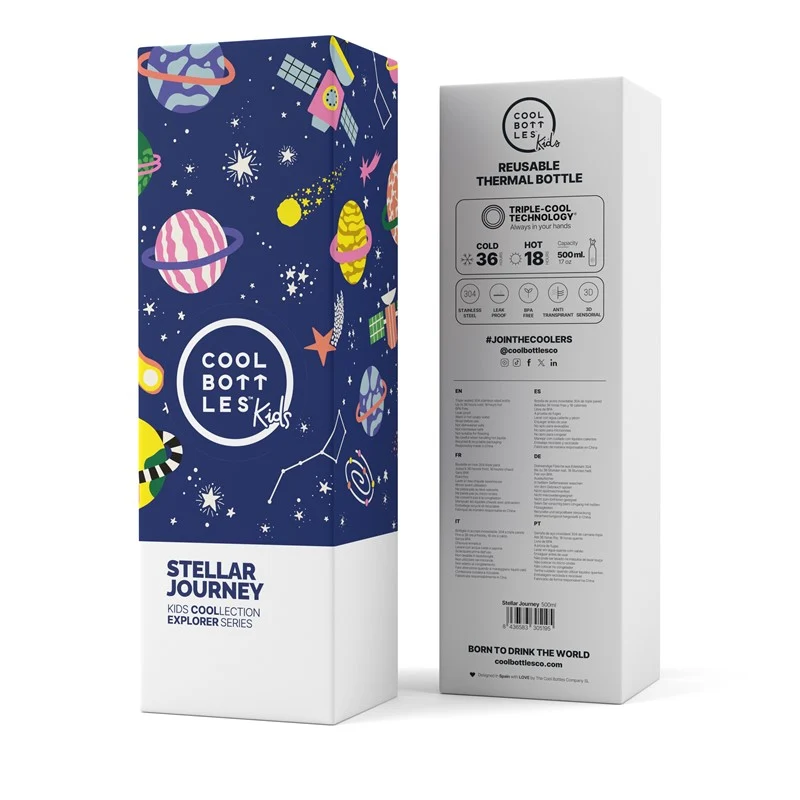 Botella Acero Stellar Journey 500ml · Cool Bottles