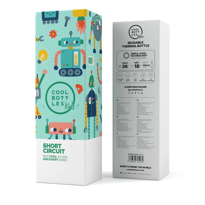 Botella Acero Short Circuit 500ml · Cool Bottles