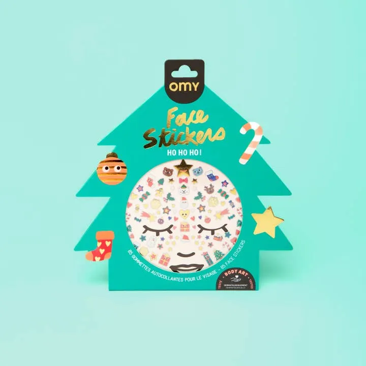 Pegatinas de cara HoHoHo · OMY