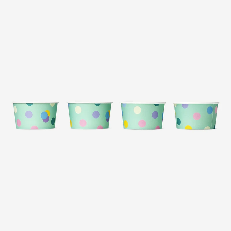 Paper snack bowls - 4 pcs
