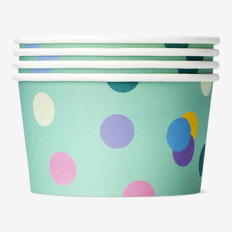 Paper snack bowls - 4 pcs
