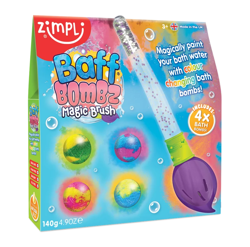 Pincel mágico mas 4 bombas de baño · Zimpli