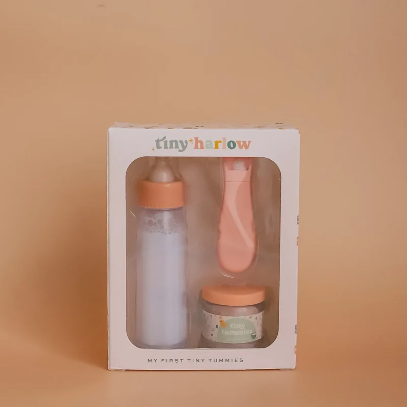 Biberon Mágico y Potito de Cereales con cuchara para muñecos · Tiny Harlow