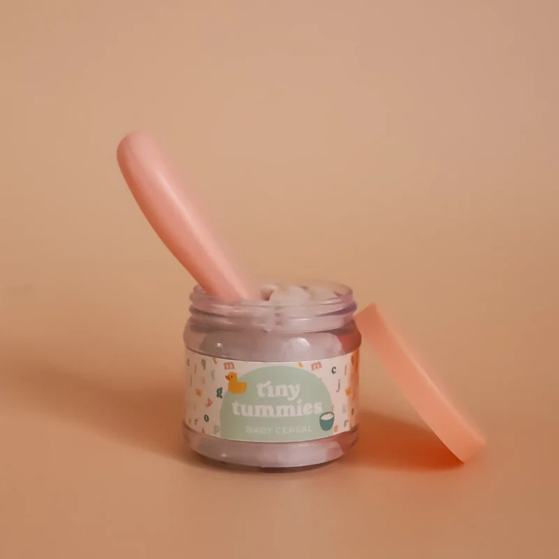 Biberon Mágico y Potito de Cereales con cuchara para muñecos · Tiny Harlow