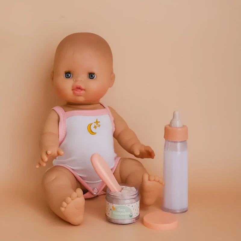 Biberon Mágico y Potito de Cereales con cuchara para muñecos · Tiny Harlow