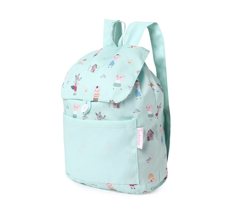 Mochila pequeña tela The Three Little Pigs