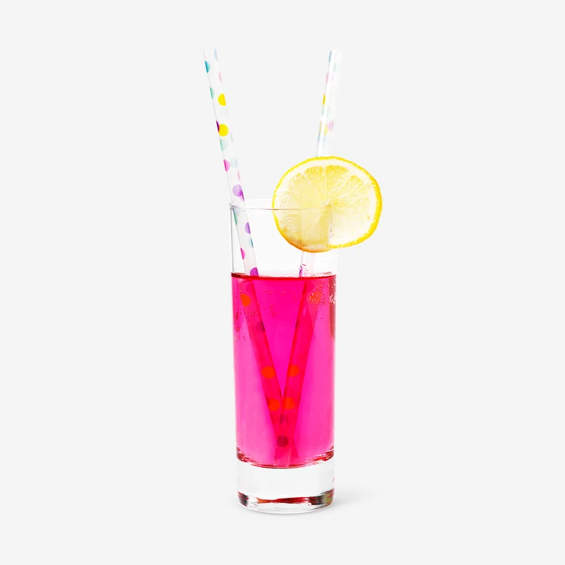 Reusable confetti straws - 8 pcs