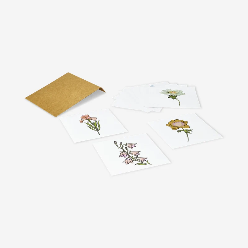 Single large flower stickers - 10 pcs